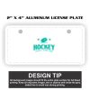 2" X 4" Aluminum License Plate  Thumbnail