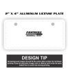 2" X 4" Aluminum License Plate  Thumbnail