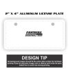 2" X 4" Aluminum License Plate  Thumbnail