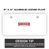 2" X 4" Aluminum License Plate  Thumbnail