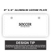 2" X 4" Aluminum License Plate  Thumbnail
