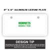 2" X 4" Aluminum License Plate  Thumbnail
