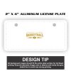 2" X 4" Aluminum License Plate  Thumbnail