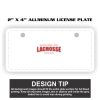 2" X 4" Aluminum License Plate  Thumbnail
