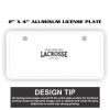2" X 4" Aluminum License Plate  Thumbnail