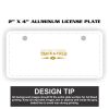 2" X 4" Aluminum License Plate  Thumbnail
