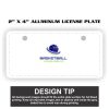 2" X 4" Aluminum License Plate  Thumbnail