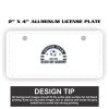2" X 4" Aluminum License Plate  Thumbnail