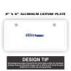 2" X 4" Aluminum License Plate  Thumbnail