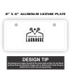 2" X 4" Aluminum License Plate  Thumbnail
