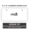 2" X 4" Aluminum License Plate  Thumbnail