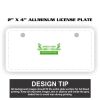 2" X 4" Aluminum License Plate  Thumbnail