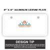 2" X 4" Aluminum License Plate  Thumbnail