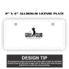 2" X 4" Aluminum License Plate  Thumbnail