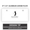 2" X 4" Aluminum License Plate  Thumbnail