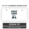 2" X 4" Aluminum License Plate  Thumbnail