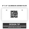 2" X 4" Aluminum License Plate  Thumbnail