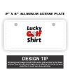 2" X 4" Aluminum License Plate  Thumbnail