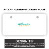 2" X 4" Aluminum License Plate  Thumbnail