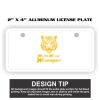 2" X 4" Aluminum License Plate  Thumbnail