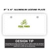 2" X 4" Aluminum License Plate  Thumbnail