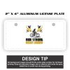 2" X 4" Aluminum License Plate  Thumbnail