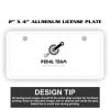2" X 4" Aluminum License Plate  Thumbnail