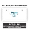 2" X 4" Aluminum License Plate  Thumbnail
