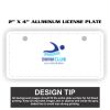 2" X 4" Aluminum License Plate  Thumbnail
