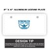 2" X 4" Aluminum License Plate  Thumbnail