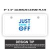 2" X 4" Aluminum License Plate  Thumbnail