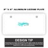 2" X 4" Aluminum License Plate  Thumbnail