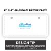 2" X 4" Aluminum License Plate  Thumbnail