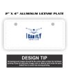 2" X 4" Aluminum License Plate  Thumbnail