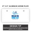 2" X 4" Aluminum License Plate  Thumbnail