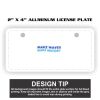 2" X 4" Aluminum License Plate  Thumbnail
