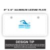 2" X 4" Aluminum License Plate  Thumbnail