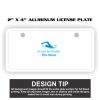 2" X 4" Aluminum License Plate  Thumbnail