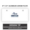 2" X 4" Aluminum License Plate  Thumbnail