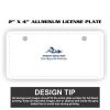 2" X 4" Aluminum License Plate  Thumbnail