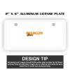 2" X 4" Aluminum License Plate  Thumbnail