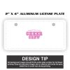 2" X 4" Aluminum License Plate  Thumbnail
