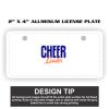 2" X 4" Aluminum License Plate  Thumbnail