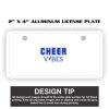2" X 4" Aluminum License Plate  Thumbnail