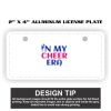 2" X 4" Aluminum License Plate  Thumbnail