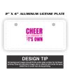 2" X 4" Aluminum License Plate  Thumbnail