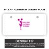 2" X 4" Aluminum License Plate  Thumbnail