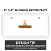 2" X 4" Aluminum License Plate  Thumbnail