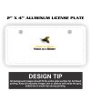 2" X 4" Aluminum License Plate  Thumbnail