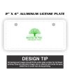 2" X 4" Aluminum License Plate  Thumbnail